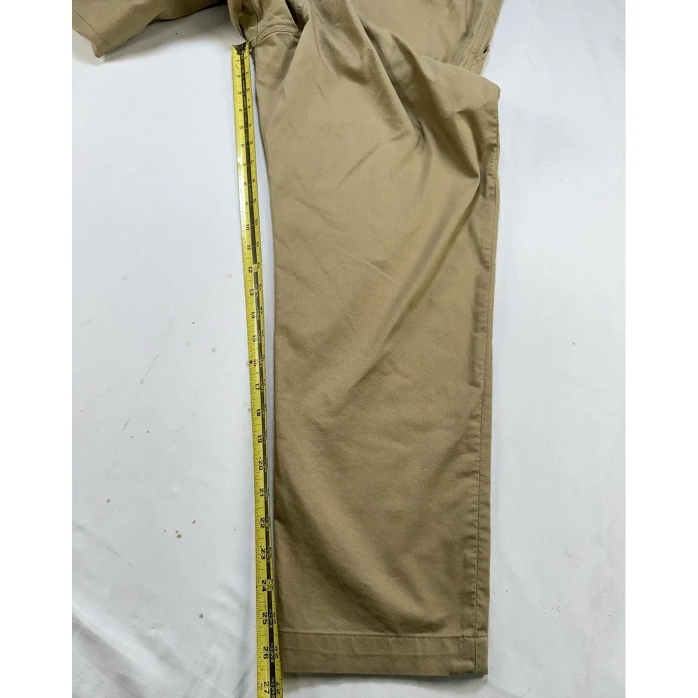 Nike Golf Dri-Fit Stretch Mens 34x30 Khaki Tan Flat Front Pants